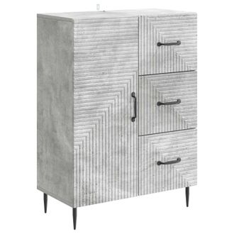 vidaXL Aparador Gris Hormig&oacute;n 66 X 34,5 X 89,5 Cm Madera De Ingenier&iacute;a Vidaxl