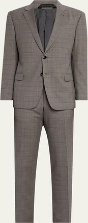 Giorgio Armani Mens Windowpane Suit