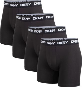DKNY Back of Four Boxer Briefs in Black/black/black/black at Nordstrom Rack, Size X-Large