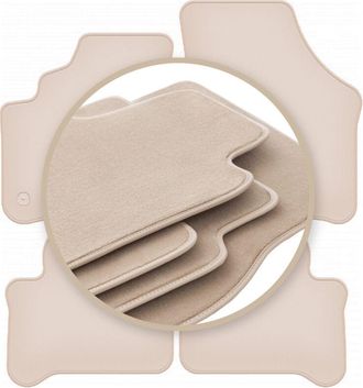 OEM Alfombrillas Premium Beige Para: Seat E-mii Hatchback 2019