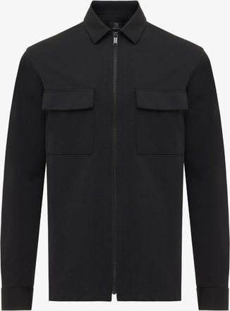 Genti Zip Overshirt | Zwart