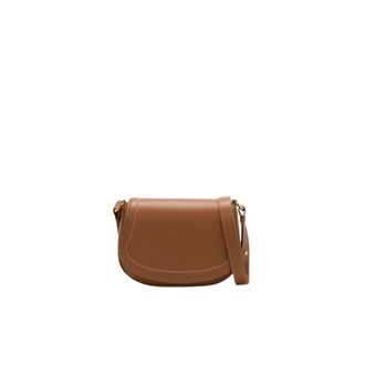 Carolina Herrera Charro Insignia Half Moon - female - Carolina Herrera - Cross Body Bags - Brown - ONE SIZE - Bags