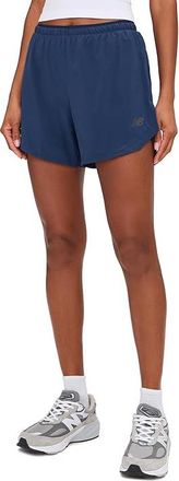 New Balance Rc Essentials Shorts 5 Womens Shorts NB Navy : 2XL, Polyester/Spandex
