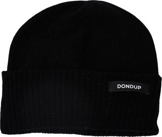Dondup Berretto a coste - - Accessories - Uomo - Nero - ONE SIZE