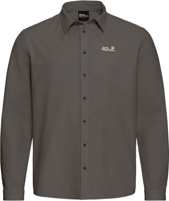 Jack Wolfskin Prelight Suncool L/S Shirt Hemd f&uuml;r Herren | braun