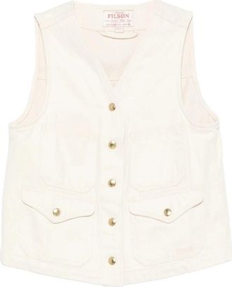 Filson Vests - Dames - Bodywarmers - Beige - M - Jassen