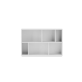 HERDASA Estanter&iacute;a Librer&iacute;a, Colecci&oacute;n Nack, Con 2 Niveles De Altura En Melamina Color Blanco
