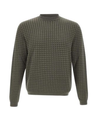 Emporio Armani Green Virgin Wool Sweater