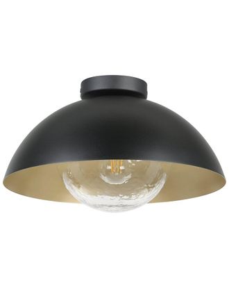 Eglo Eglo Dyal 1 Light Celing Light With Black & Gold Finish Shade