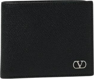 Valentino Garavani Compacte Leren Portemonnee - Heren - Portefeuilles - Zwart - ONE Size - Leer - Accessoires