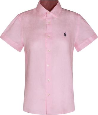 Ralph Lauren Logo-embroidered Linen Shirt