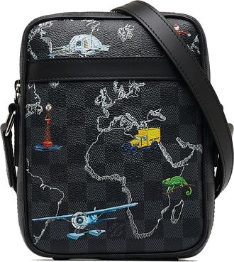 Louis Vuitton Pre-owned Womens Keepall Bandouliere World Tour Crossbody - Black Textile - One Size