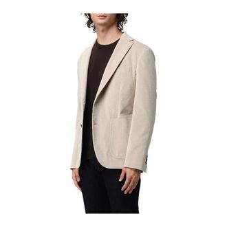 Brooksfield Blazer - Heren - Jassen - Beige - Maat: L Leer