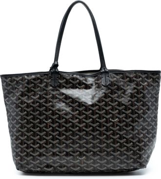 Goyard Pre-owned Womens Goyardine Saint Louis Gm - Black Textile - One Size
