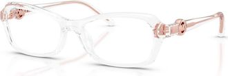 Michael Kors 54mm Round optical glasses in Transparent at Nordstrom