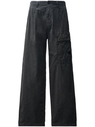 C.P. Company Boxy Pleated Wide-Leg Cargo Pants