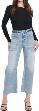 Flying Monkey Curvy High-Rise Barrel Jean In Light Wash