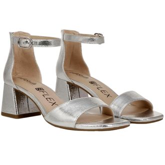 Life Stride Lifestride Cassidy Ankle Strap Dress Sandals Silver I8937S1020 Womens