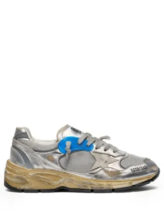 Golden Goose Running Dad New Net And Laminated Upper Leather Star La