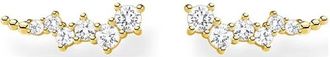 Thomas Sabo Oorclimber met zirkonia - Dames - Oorbellen - Geel - ONE Size - Accessoires