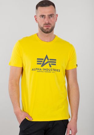 Alpha Industries T-Shirt ALPHA INDUSTRIES Basic T-Shirt BL, Herren, Gr. XS, gelb (empire gelb), Obermaterial: 100% Baumwolle, Shirts T-Shirt