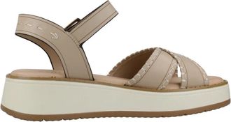 Carmela Platte sandalen - Dames - Sandalen - Beige - 39 EU - Schoenen