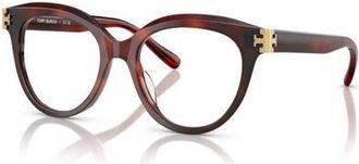 Tory Burch 51mm Phantos optical glasses in Tortoise at Nordstrom
