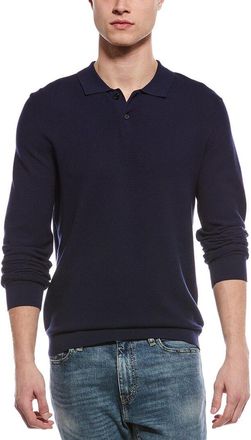 Magaschoni Novelty Knit Polo Sweater