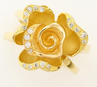 C&A Yellow Gold Yellow Gold (18K) Band Ring (Pre-Owned)