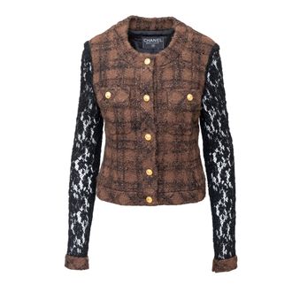 Chanel Chanel Tweed en Kant Jasje - 90s