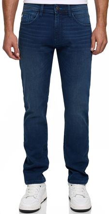 Indicode Regular-fit-Jeans INDICODE INCoil, Herren, Gr. 28, L&auml;nge 34, work blau, Denim/Jeans, Obermaterial: 77% Baumwolle, 21% Polyester, 2% Elasthan, Abriebef