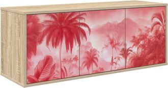 vidaXL Mueble De Tv Montado En La Pared Aachen 102 X 33 X 40 Cm Vidaxl