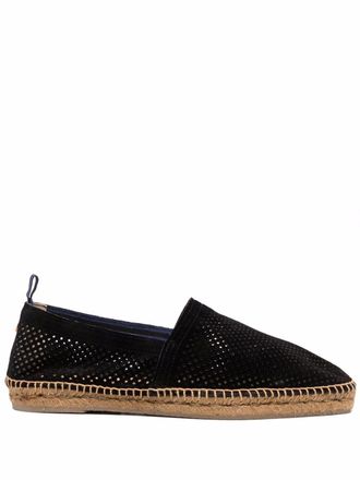 Castaner Leren espadrilles - Zwart