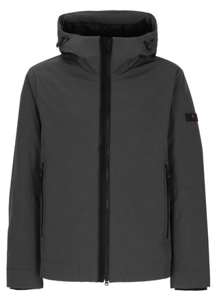 Peuterey Black Loge Hooded Padded Jacket