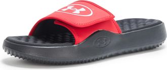 Under Armour Mens Ignite Pro 8 Slide Sandal, (600) Red/Black/Red, 10 UK