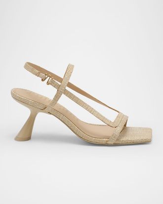 Cult Gaia Reina Raffia Sandals
