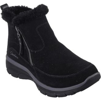 Skechers Womens Skechers Easy Going Social Mode 167868-BBK Black Snow Boots GAL1336