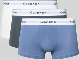 Calvin Klein Underwear Trunks mit elastischem Bund im 3er-Pack in Jeansblau, Gr&ouml;&szlig;e XXL