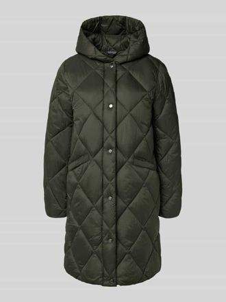 Lauren Ralph Lauren Steppmantel mit Kapuze in Oliv, Größe XL