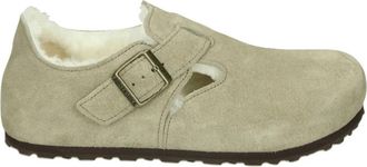Birkenstock London Shearling Su&egrave;de Leer Regular Fit - Heren - Klompen - Grijs - 38 EU - Leer - Schoenen