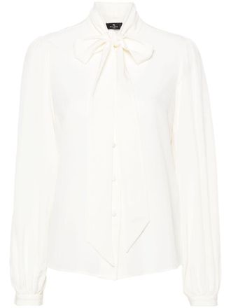 Etro Camicia con fiocco - Bianco