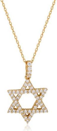 Suzy Levian Star of David Pendant Necklace in Yellow at Nordstrom Rack