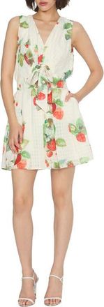 Ciebon Dale Strawberry Print Minidress in Off White Multi at Nordstrom, Size X-Large