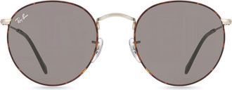 Ray-Ban RB3447 Round Metal 9277B1 Mens Sunglasses Tortoiseshell Size 53