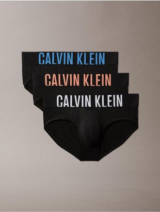 Calvin Klein Mens Intense Power Micro 3-Pack Hip Brief - Black - XL