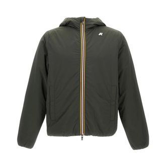 K-Way K-Way, Light Jackets, male, Green, Size: XL Jack Plain Warm Jacket
