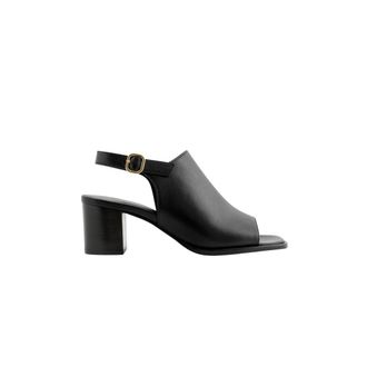 Maison Toufet Schoenen, Dames, Zwart, 37 EU, Leer, Sandale Ang&egrave;le