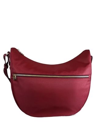 Borbonese zip-detail shoulder bag - women - Polyester - One Size - Red