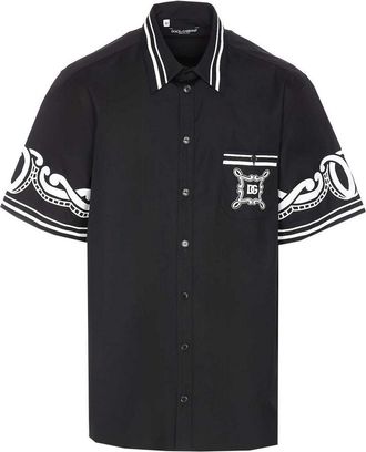 Dolce & Gabbana Printed Details Shirt