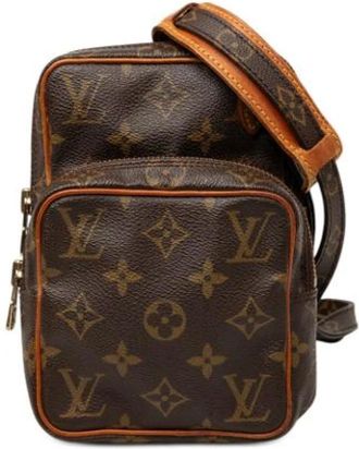 Louis Vuitton Vintage, unisex, Bruin, ONE Size, Leer, Pre-owned Mini Amazone